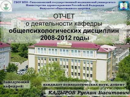 Клиническая психология тгму