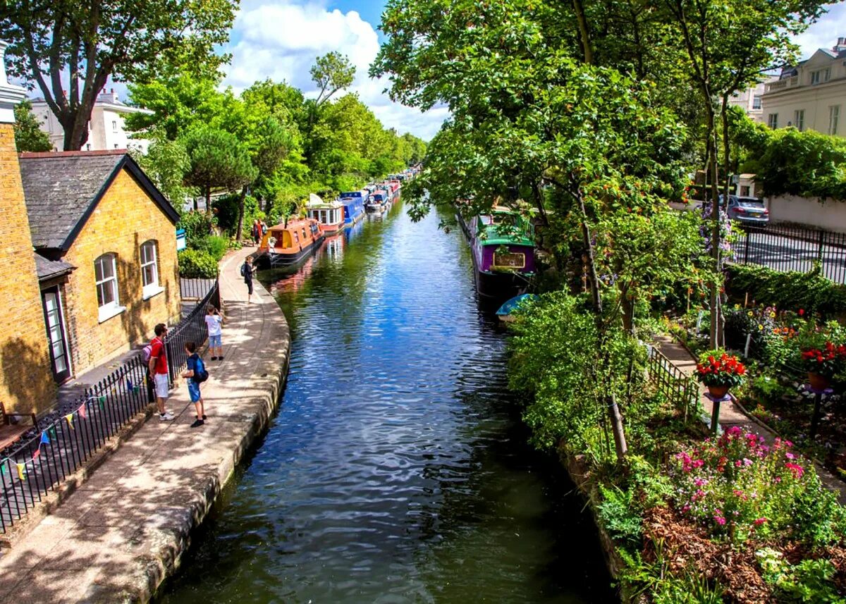 Лондон канала. Little Venice (маленькая Венеция. Риджентс канал в Лондоне. Little Venice в Лондоне. Район маленькая Венеция в Лондоне.