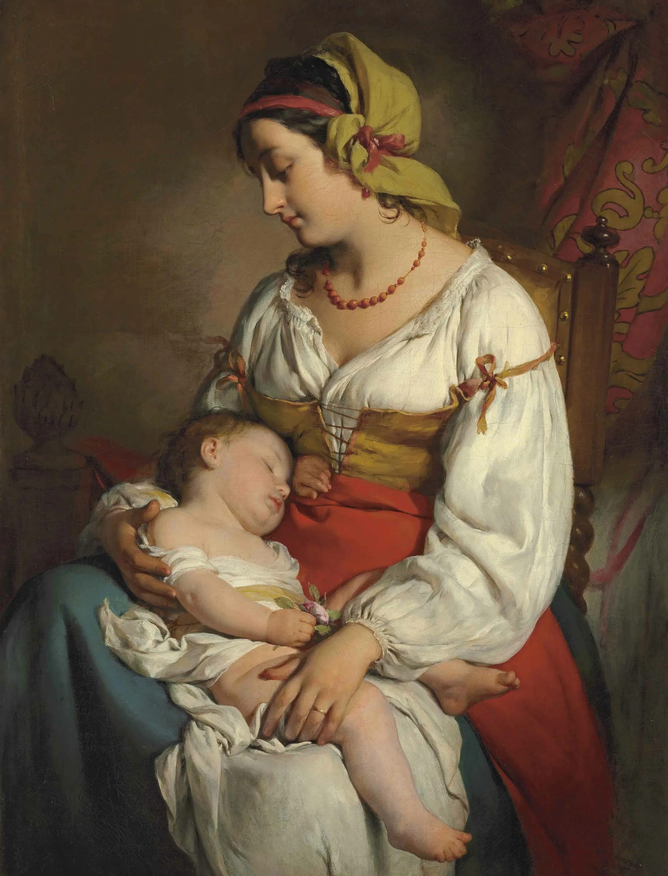 Friedrich von Amerling (1803 – 1887) семья. Friedrich von Amerling 1803-1887 австрийский художник. Материнство история