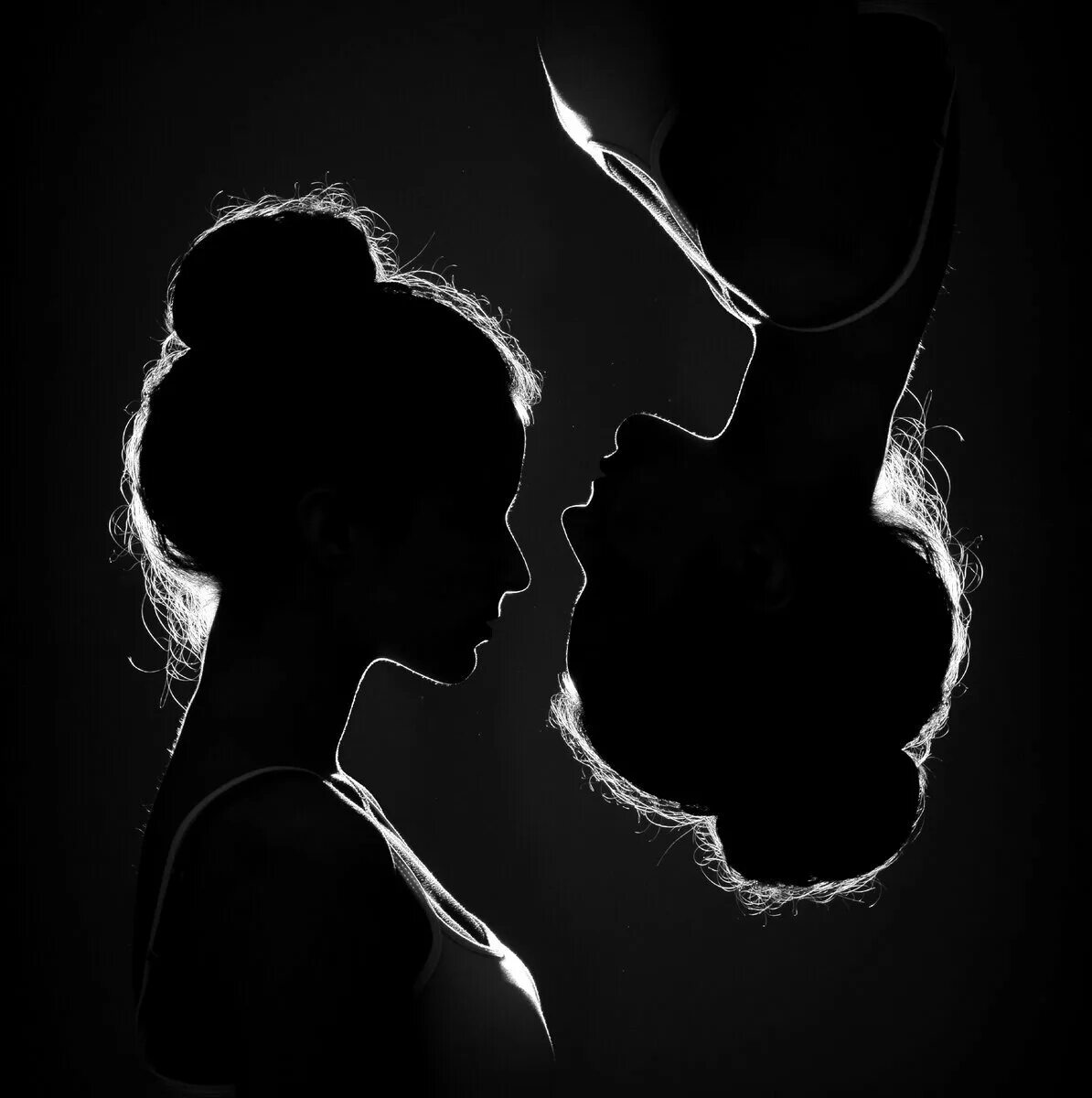 Картинки теней. Силуэт в тени. Силуэт двух девушек. Силуэт лица мужчины и женщины. Темный силуэт.