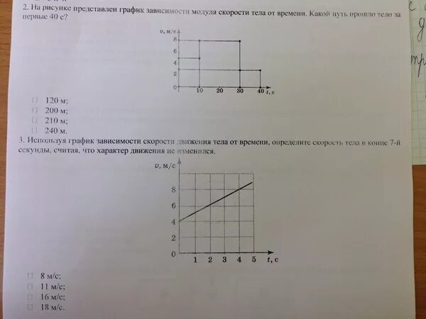 Годовая работа физика 9 класс