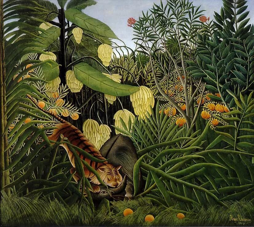Наивное искусство анри руссо. Анри руссо (henri rousseau) — (1844-1910). Анри руссо (henri rousseau) — (1844-1910). Анри руссо картины джунгли. Анри руссо примитивизм.