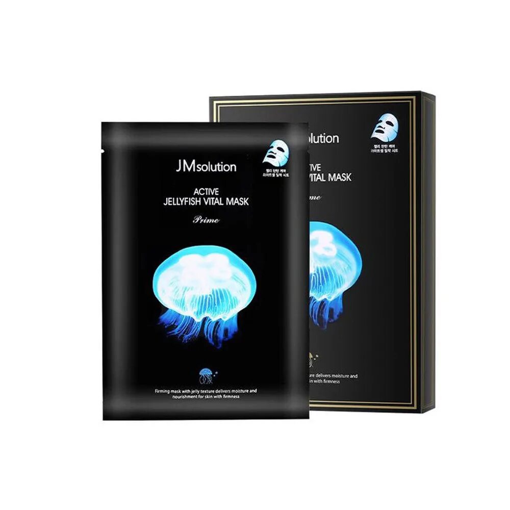 Маска JMSOLUTION Active Jellyfish Vital. JMSOLUTION Active Jellyfish Vital Mask Prime. Ультратонкая тканевая маска с экстрактом медузы Active Jellyfish Vital Mask Prime. Тканевая маска JMSOLUTION медуза.