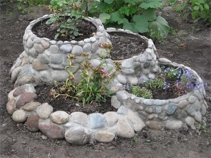 30 Wonderful DIY ideas with stone flower beds My desired home Stone flower beds,