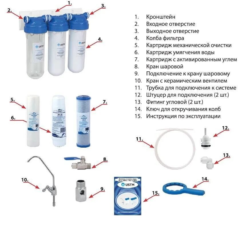 Состав для очистки воды. Фильтры 100 микрон для водоподготовки Аквафор. Схема подключения 3х фильтров очистки воды. Схема установки фильтра для очистки воды Аквафор. Схема подключения системы водоочистки с осмосом.