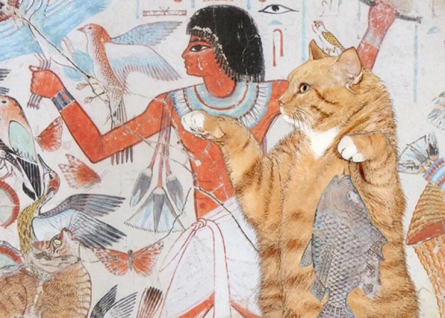 Музыка древнего египта для кошек. Одомашнивание кошки в древнем Египте. Фрески древнего Египта Баст. Одомашнивание кошек Египет. Фреска в древнем Египте с котом.