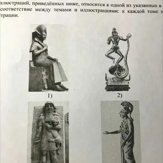 Определите какие иллюстрации относятся к