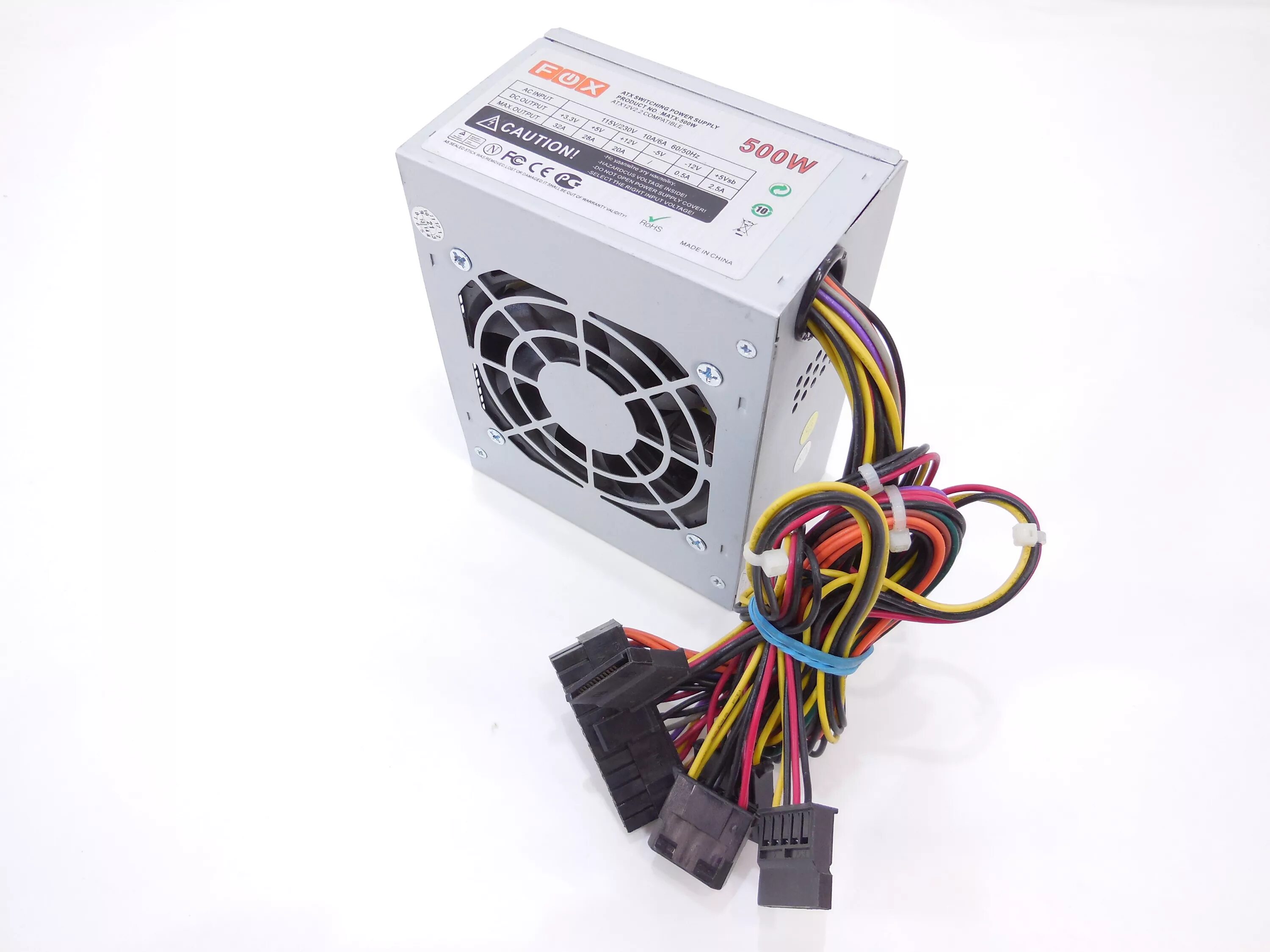 Блок питания Fox 500w ATX 12v2.2 compatible. Блок питания Fox 500w. Fox ATX-500w. Блок питания Fox ATX-1050w. Fox 500