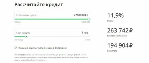 Сумма уплаченных кредитов за все годы