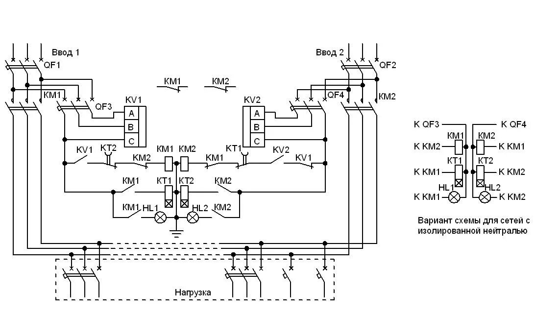 схема двух вводов. схема авр на контакторах на 2 ввода 220в. схема авр 2 ввода с секционированием. схема щита авр на 380. схема простого авр на контакторах.