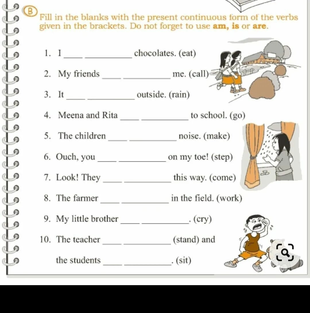 Present simple present continuous worksheet 4 класс. Present continuous в английском языке worksheets. рабочий лист present continuous.
