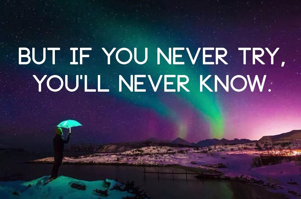 If you never try you'll never know. You never. You never try you never know. Обои if you never try you'll never know.