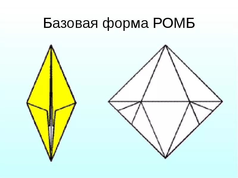 Как сделать ромб. Базовая форма ромб. оригами ромб. ромб из бумаги объемный. объемный ромб из бумаги схема.