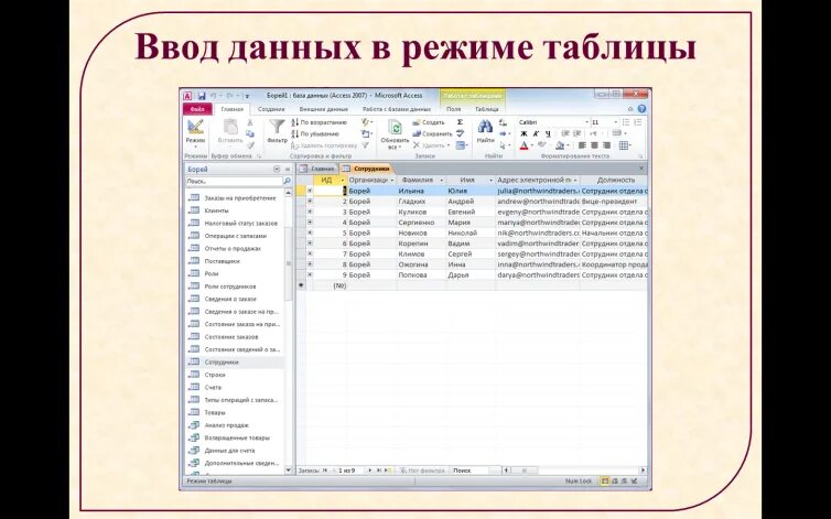 Access ввод данных. Ввод данных в таблицу. Ввод данных в таблицу access. Ввод данных в режиме таблицы. Режим ввода данных access.