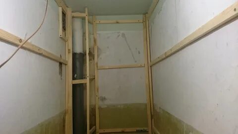 Ванная обрешетка под пластиковые панели