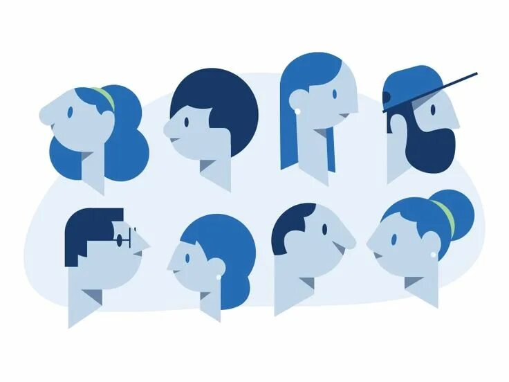 For simple people. Ui люди. head vector. simple avatar. simple illustration.