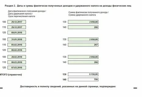 Расчетные периоды 6 ндфл