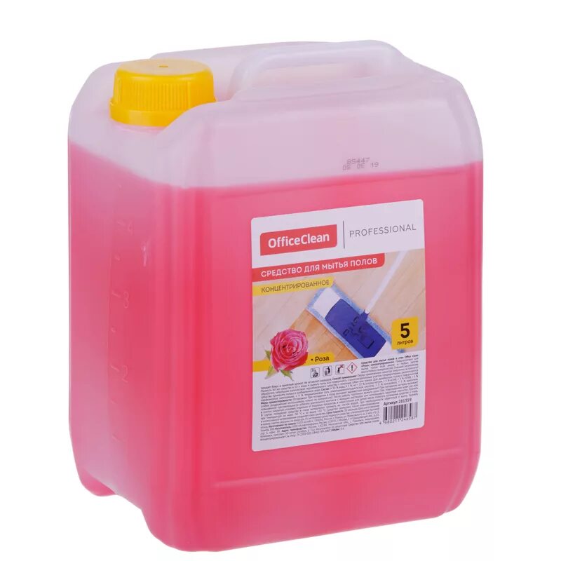 Концентрированное средство для мытья полов. Officeclean professional. средство для мытья полов магеллан, канистра 5л.. office clean professional средство для мытья полов.