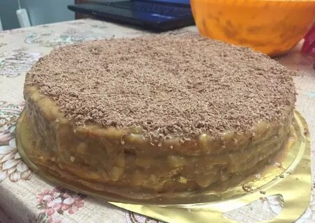 Тортик коржи со сгущенкой