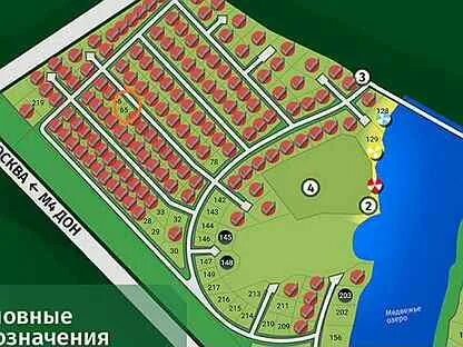 Поселок расположен