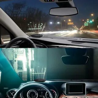 Скорость на лобовом стекле