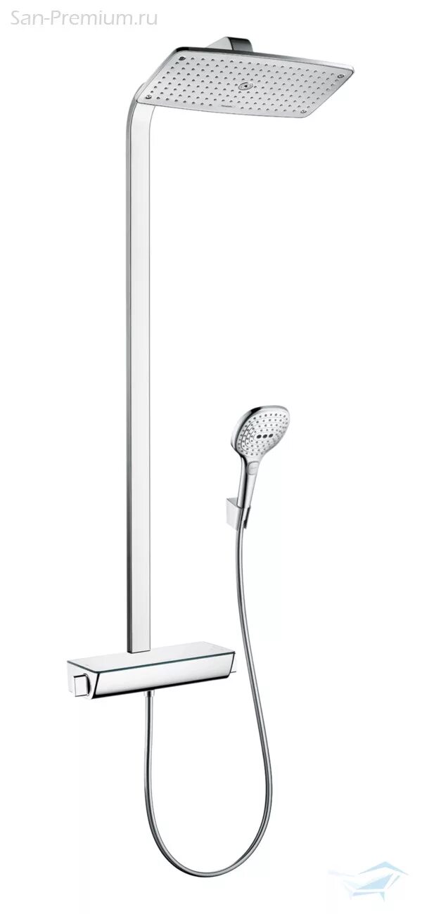 Стойки хансгрое. Душевая система hansgrohe crometta s 240 1jet showerpipe с термостатом 27267000, хром. Душевая стойка hansgrohe. Стойки хансгрое. Душевая стойка hansgrohe crometta е 240 1jet showerpipe 27271000.