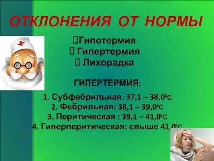 Какая считается температура у взрослого человека