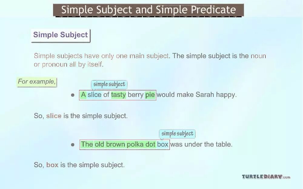 Simple Predicate примеры. Simple Predicate грамматика. Simple Predicate examples.