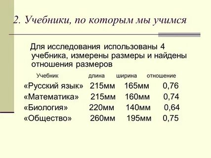 Как определить размер книги