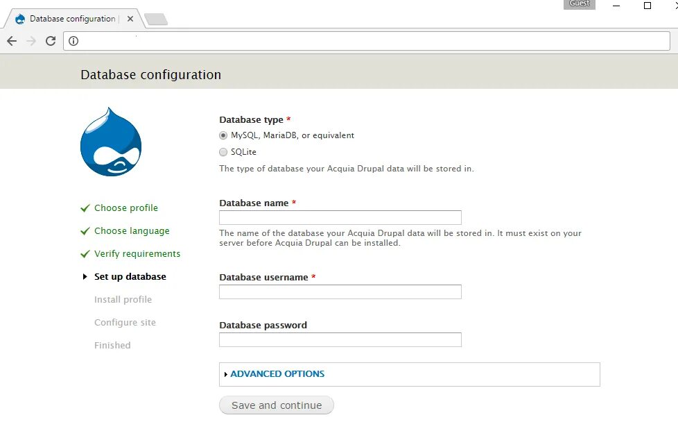 Configuration username