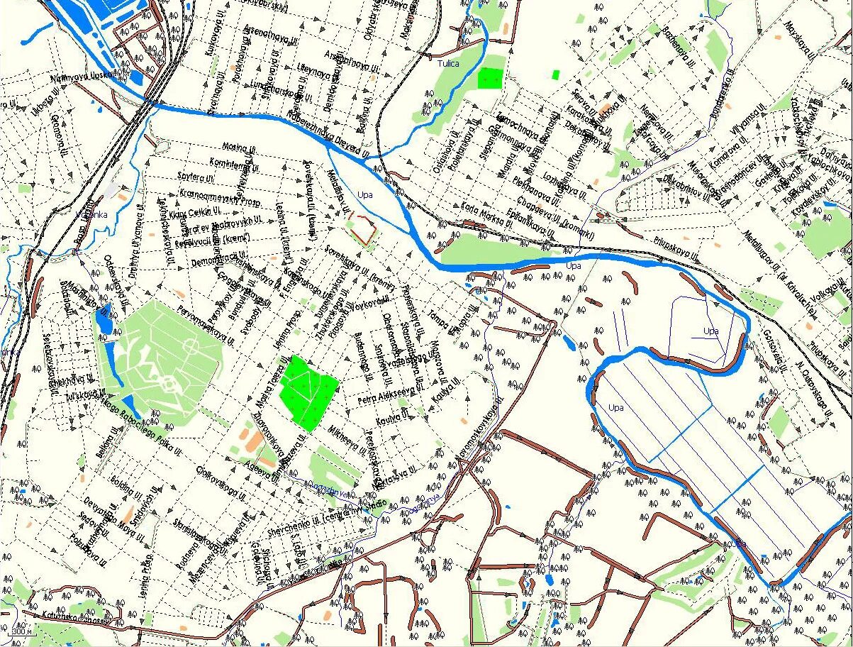 карта с домами и улицами навигатор