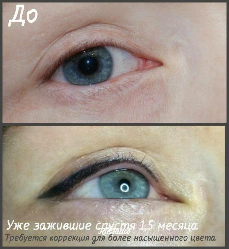 Сколько по времени держится перманентный макияж. Межресничный перманент век. перманентный макияж межресничка стрелка с растушевкой. межресничка перманентный 2025. межресничный татуаж 2025.
