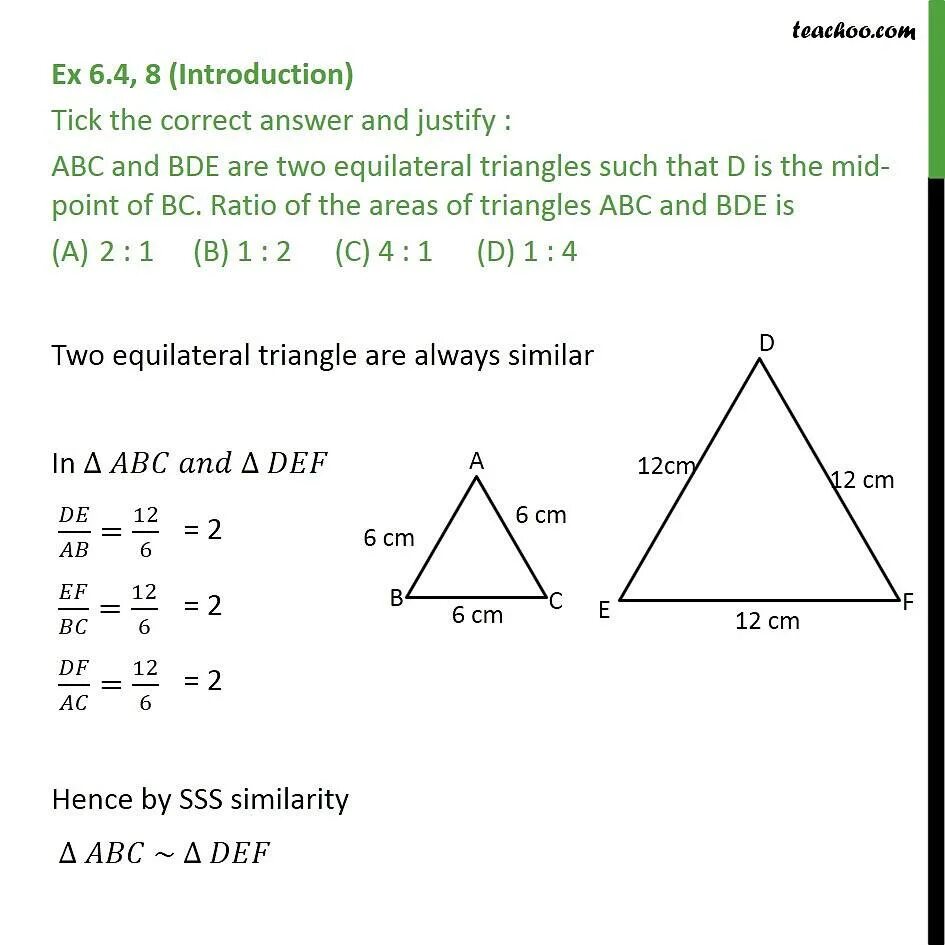 Equal triangles