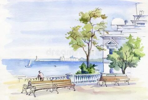 Ялта рисунок