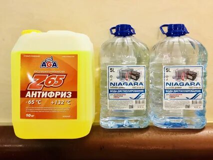 Можно ли заливать антифриз дистиллированную воду