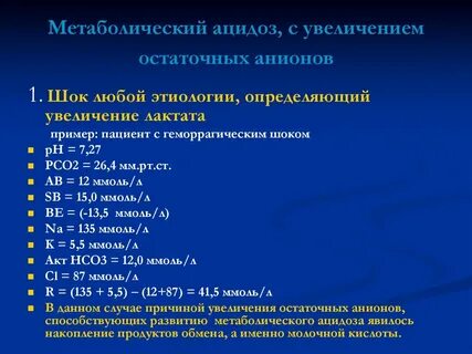 Ацидоз лечение