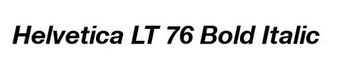 Font style italic bold