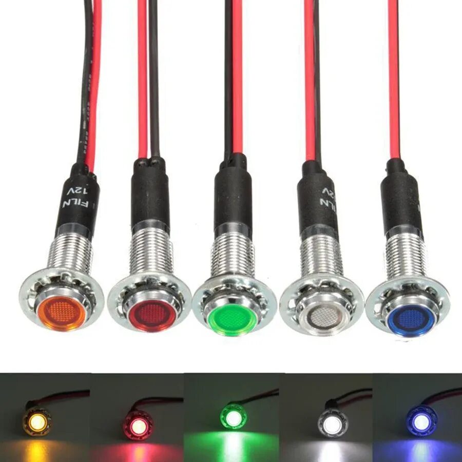 Universal led. Светодиодные индикаторы 12 v. wkn 5 indicator lamp лампочка индикатор светодиодная. светодиодн.индикатор кольцевой d=12mm 5-12v красный led1. светодиодный индикатор в панель ip67.