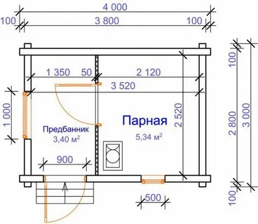 Как сделать баню своими руками чертежи