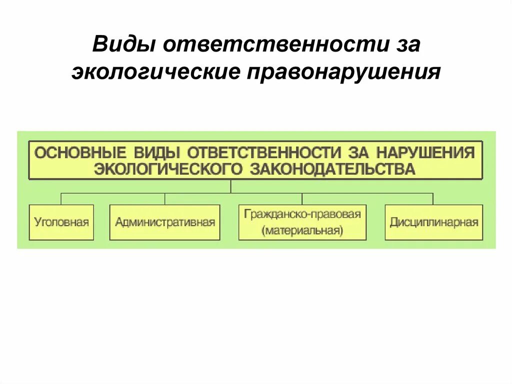 Экологическая ответственность закон. Виды юридической ответственности за нарушение экологии. Ответственность за экологические правонарушения. Виды ответственности за экологические правонарушения.