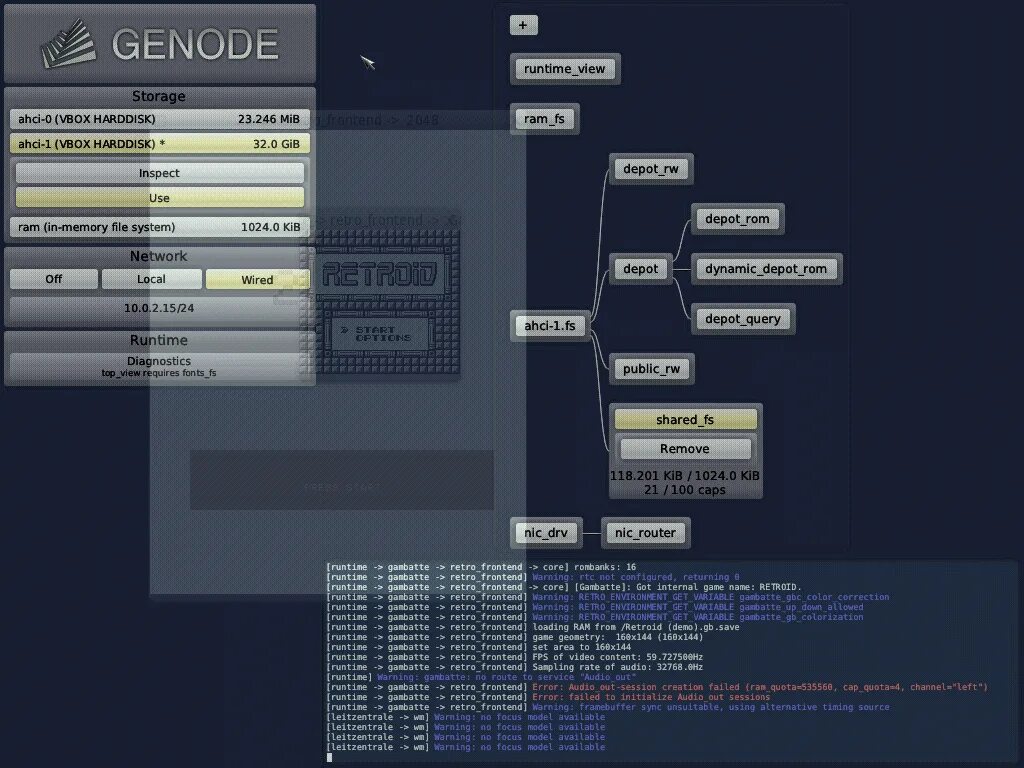 Genode. ОС Genode. Genode os Framework [править | править код]. Ошибка на frontend.