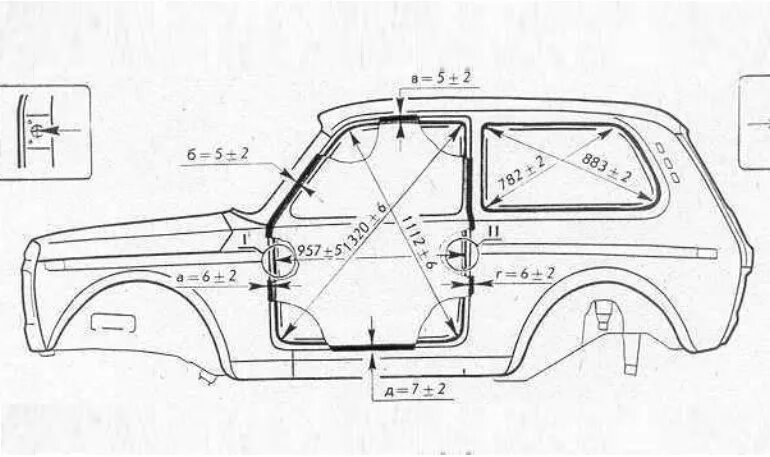 Размер стекла задней двери. Нива 2131 геометрия кузова. Размер двери Нива 2121. Ширина кузова Нива 2121. Чертеж кузова Нива 2131.