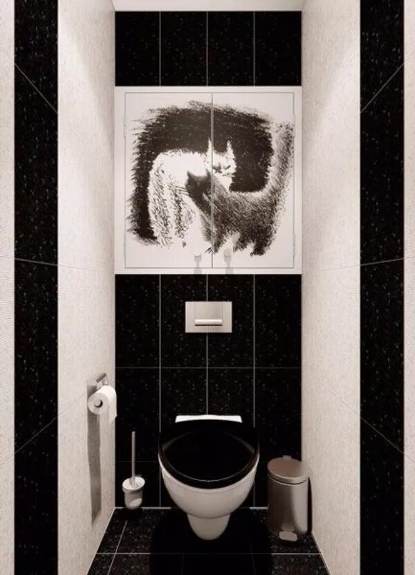 Бело черный туалет фото бело черная ванна бело черный туалет Bathroom redesign, Bathroom design luxury,