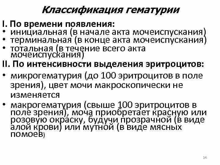 Симптомы гематурии является. Симптомы гематурии является