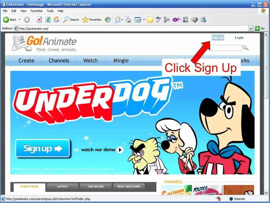 Go animation