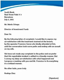 Complete this letter