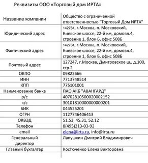 ооо новатэк реквизиты