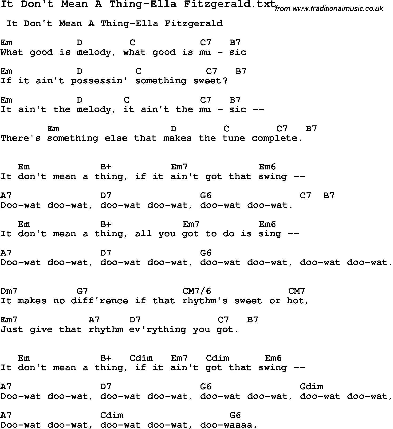 All the things you are текст. It don't mean a thing текст. It dont me a thing Ella Fitzgerald аккорды. Ella Fitzgerald don't mean a thing Ноты импровизации.