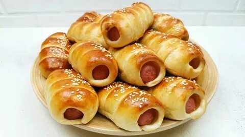 Сосиски в тесте на сметане