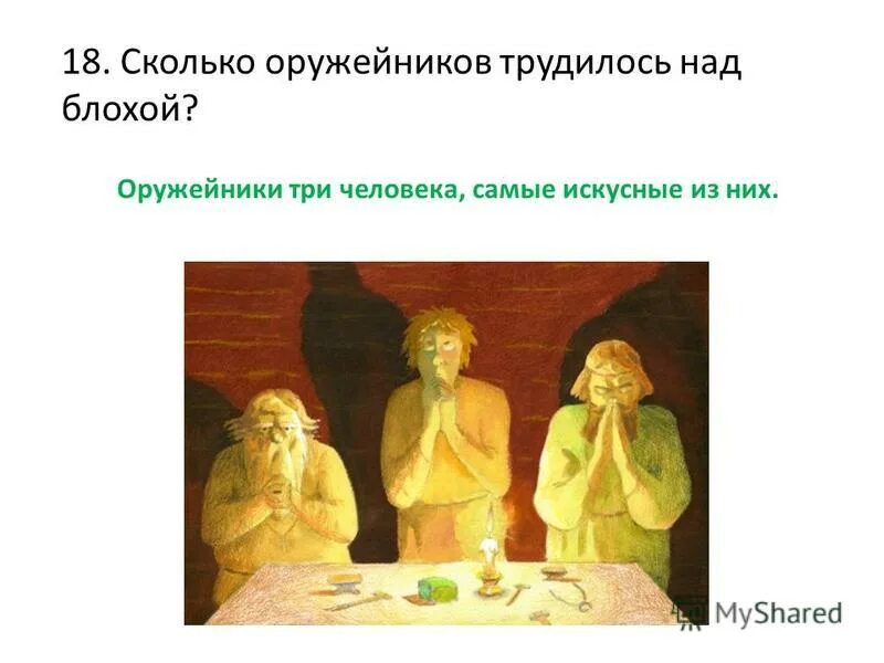 сколько тульских мастеров работали над блохой. пистоля это в левше. описание рассказа левша. сколько тульских мастеров работали над блохой. лесков н.